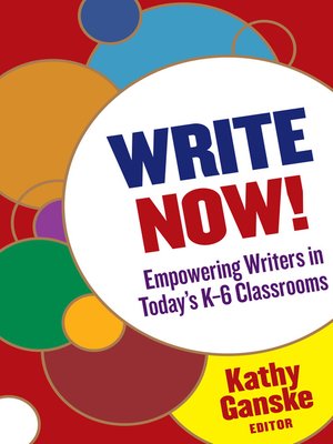 cover image of Write Now!